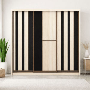 Hudson V Modular 8FT 3 Doors Sliding Wardrobe (C)