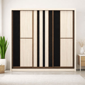 Hudson V Modular 8FT 3 Doors Sliding Wardrobe (D)
