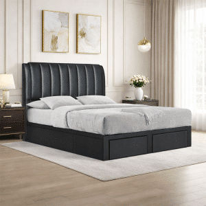 Alure Hydraulic Storage Bed Frame With Drawer