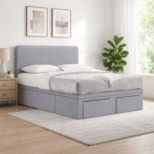 Nantes Hydraulic Storage Bed Frame With Drawer