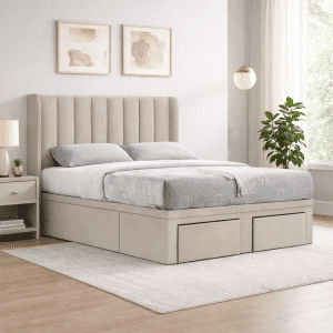 Tiara Hydraulic Storage Bed Frame With Drawer