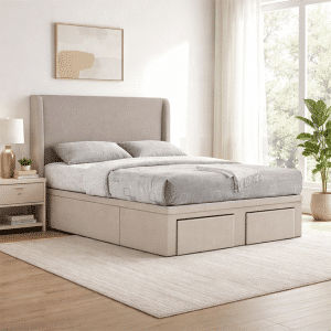 Tina Hydraulic Storage Bed Frame With Drawer