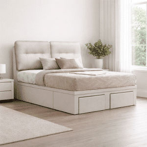 Emi Hydraulic Storage Bed Frame With Drawer