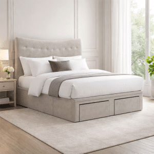 Tetsuya Hydraulic Storage Bed Frame With Drawer