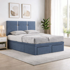 Benji Hydraulic Storage Bed Frame With Drawer