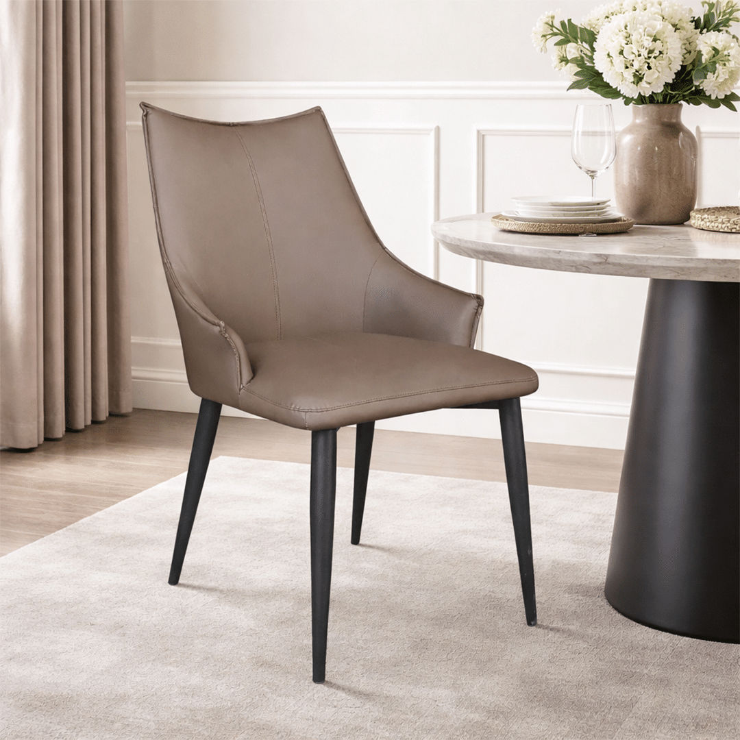 Ampher Dining Chair (Brown)