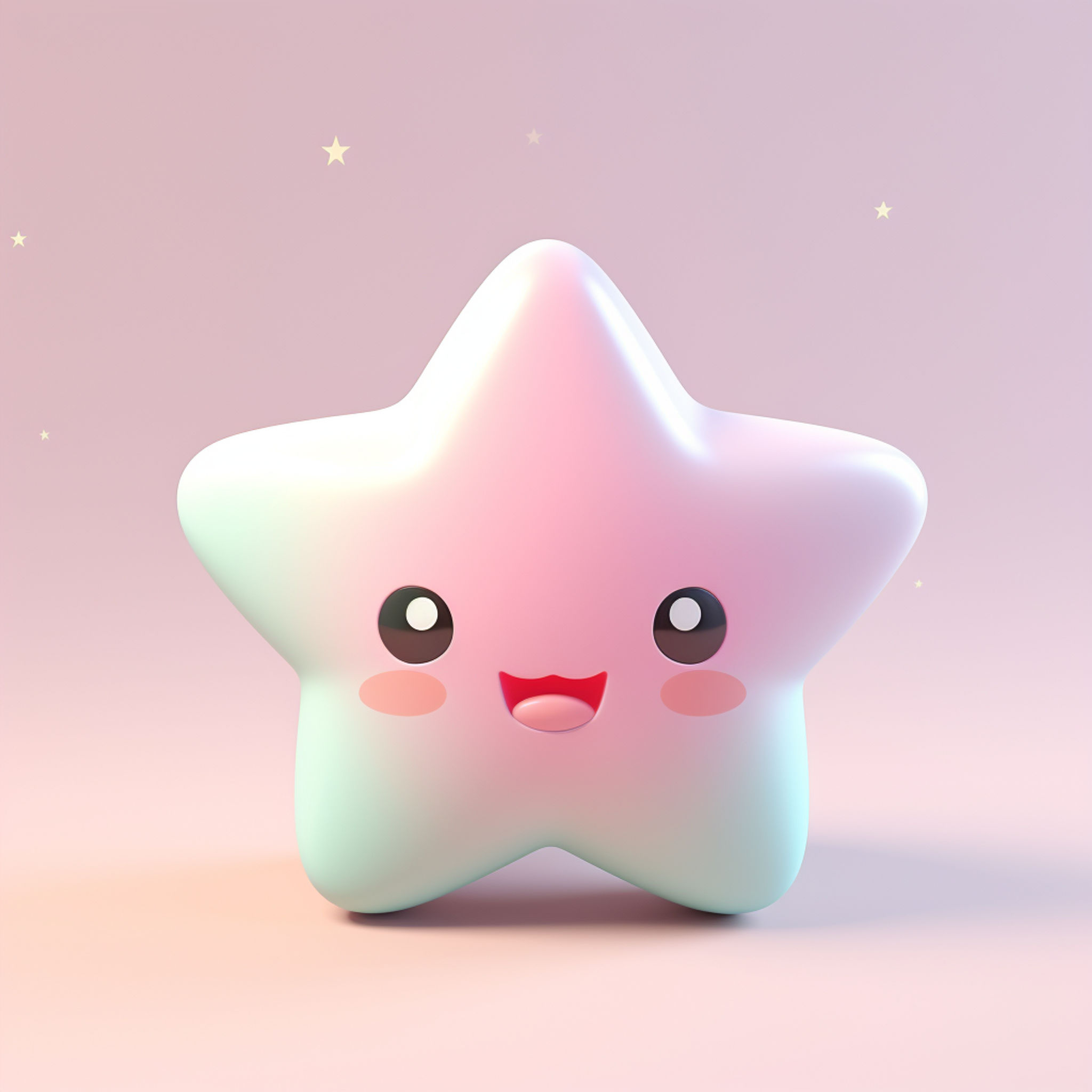 Freeflo - Adorable 3D Clay Kawaii Star Icon