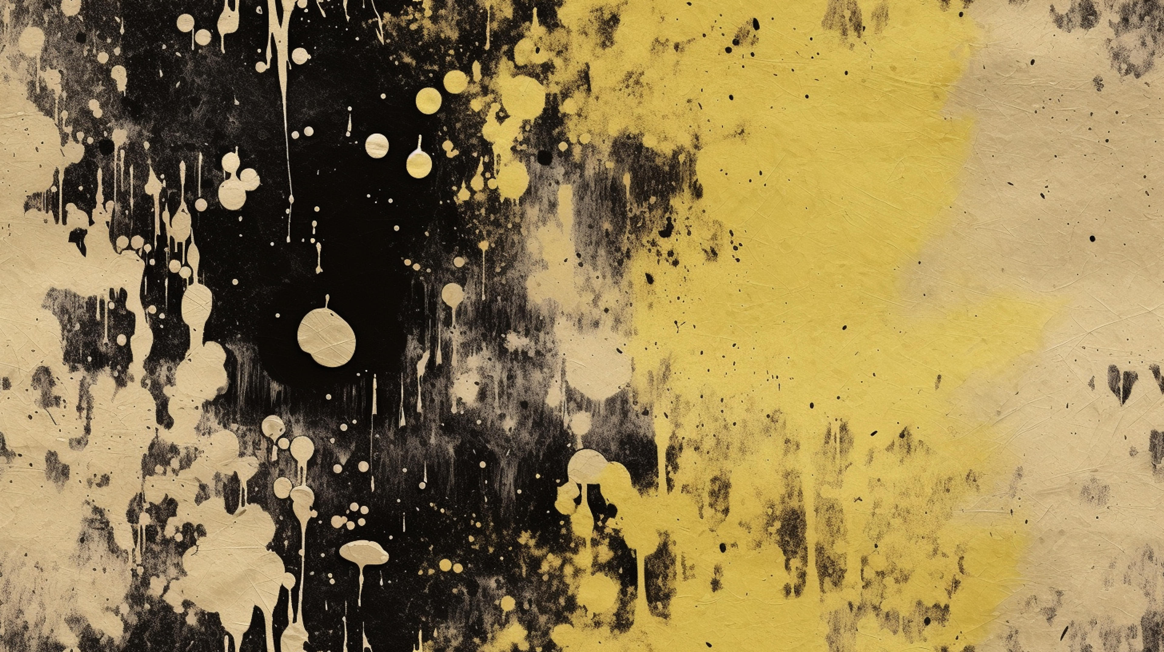 Black and Yellow Paint Splatter