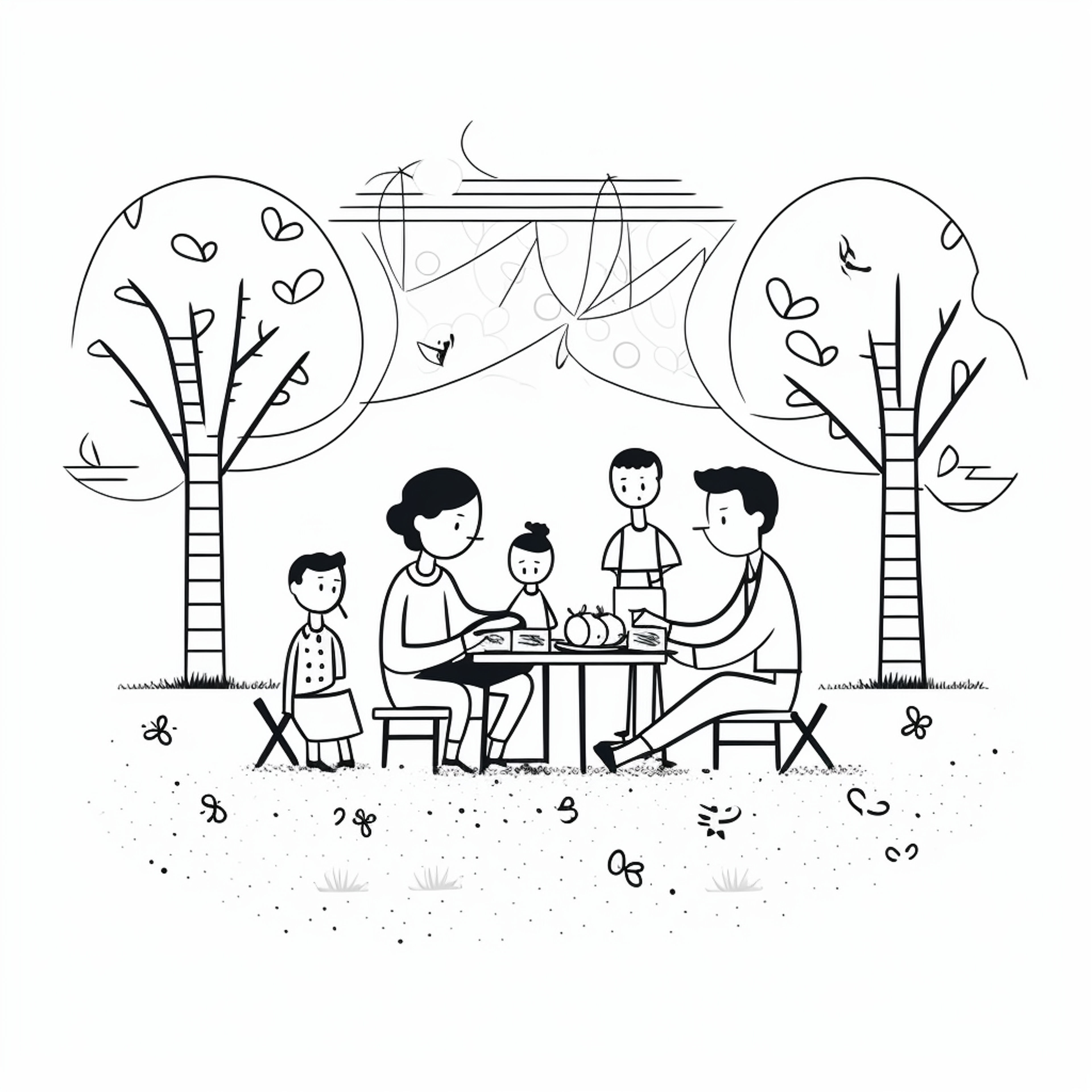 family picnic clip art