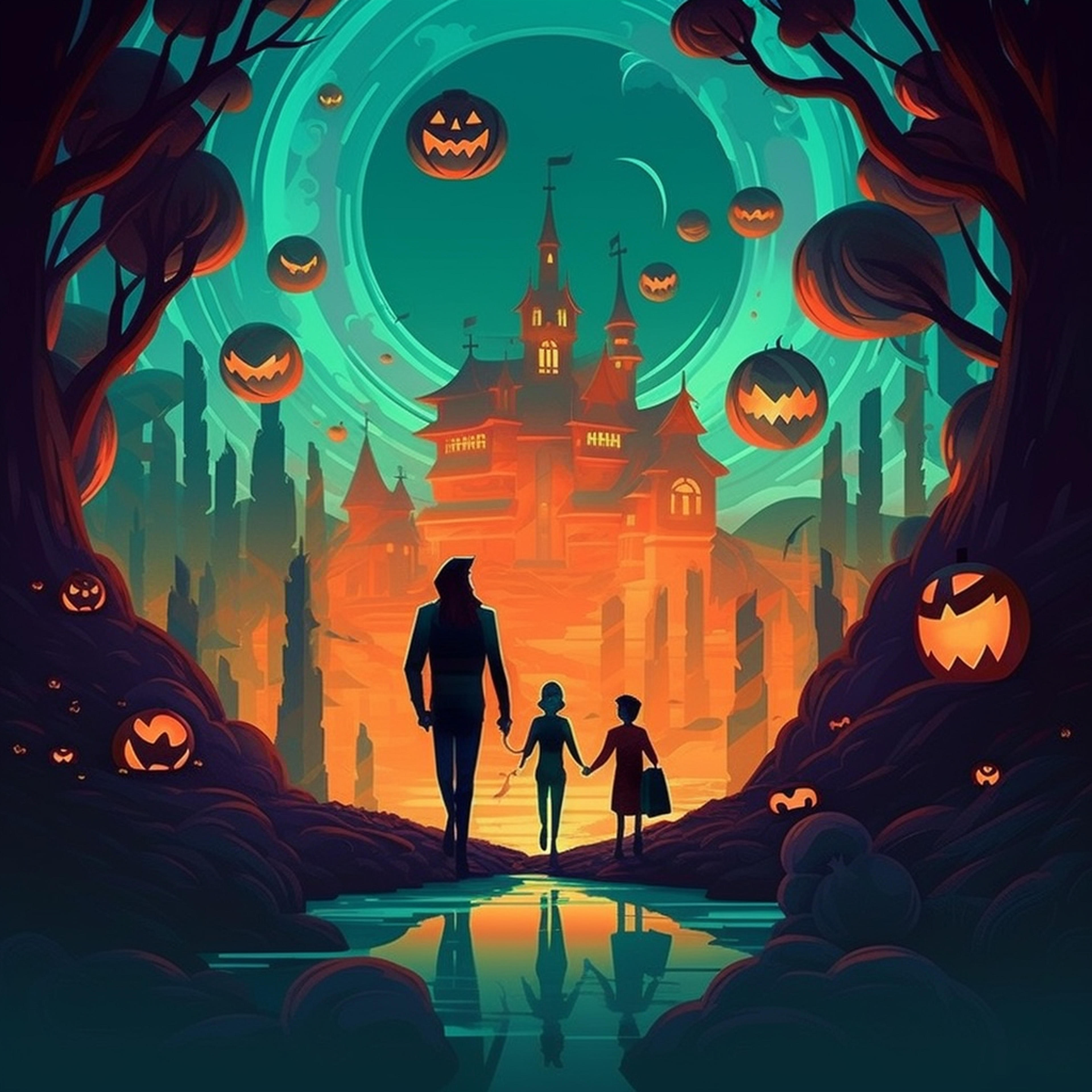 'Halloween Night' AI image prompt style for Midjourney