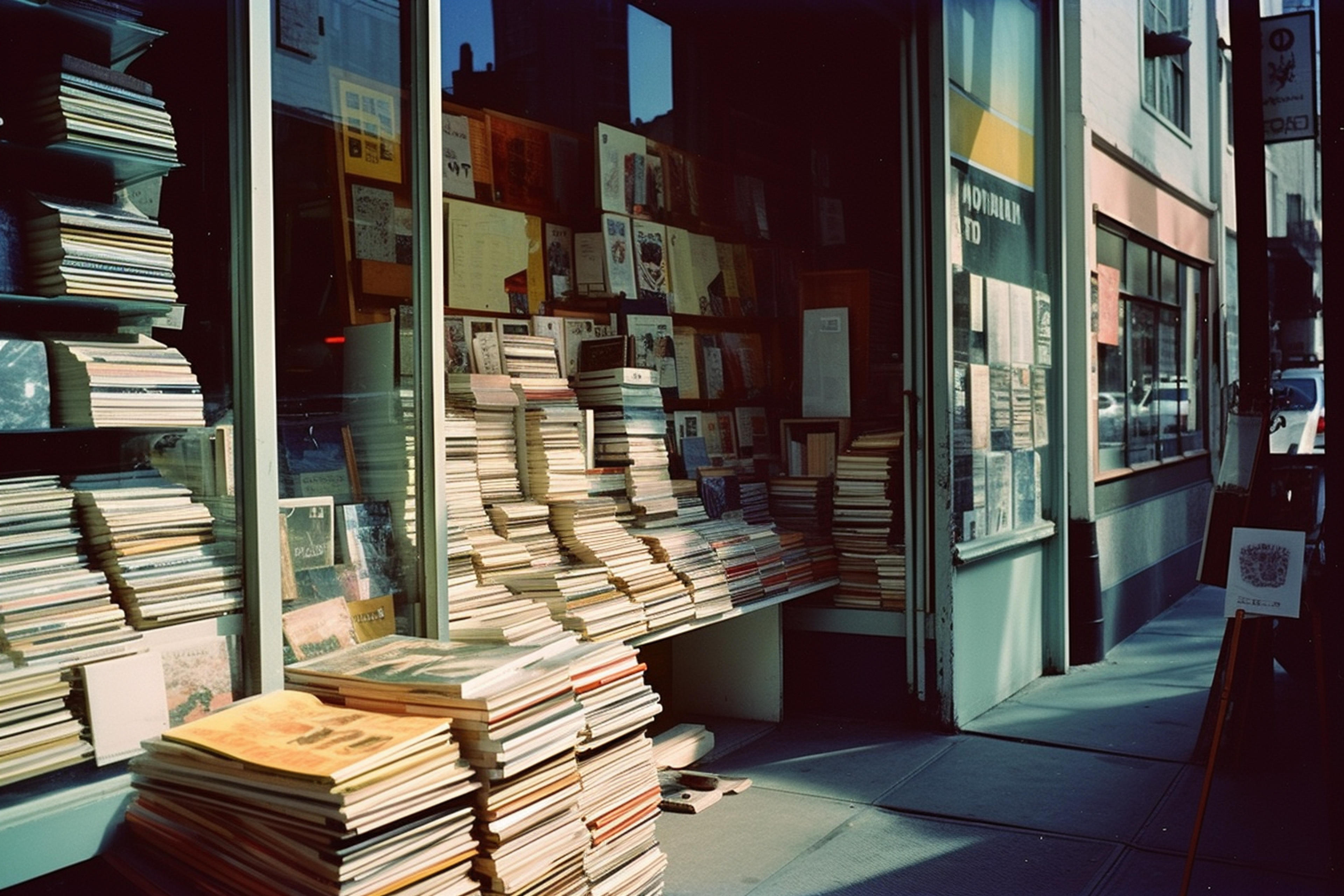 Freeflo - Bookstore in the Style of Instant Film