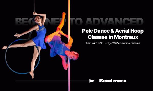 pole dance classes in Montreux Switzerland studio training