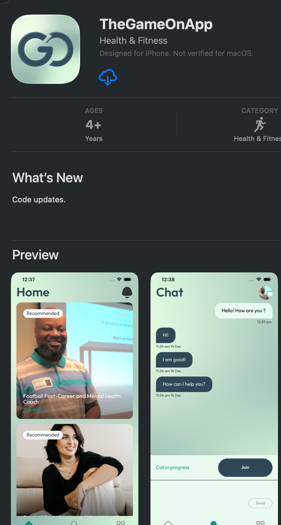 TheGameOnApp - Sports project by Frenchy Digital: Mental health app connecting athletes with sports psychologists