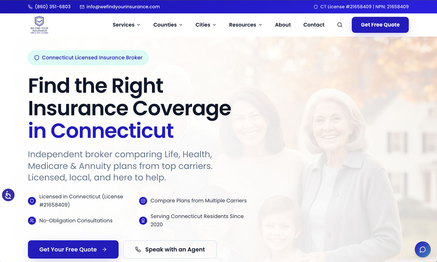 100+ Page Insurance Platform in 72 Hours - We Find Your Insurance project screenshot