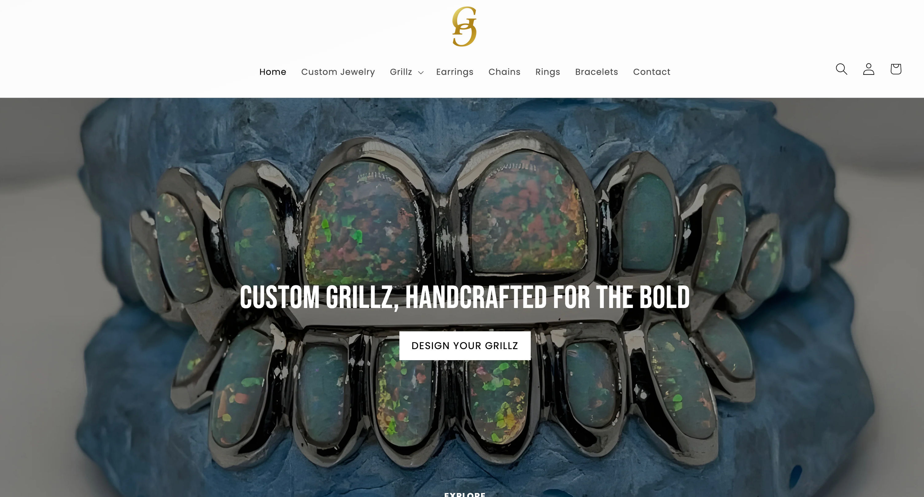 Custom Grillz E-commerce Platform - Grillz.com project screenshot