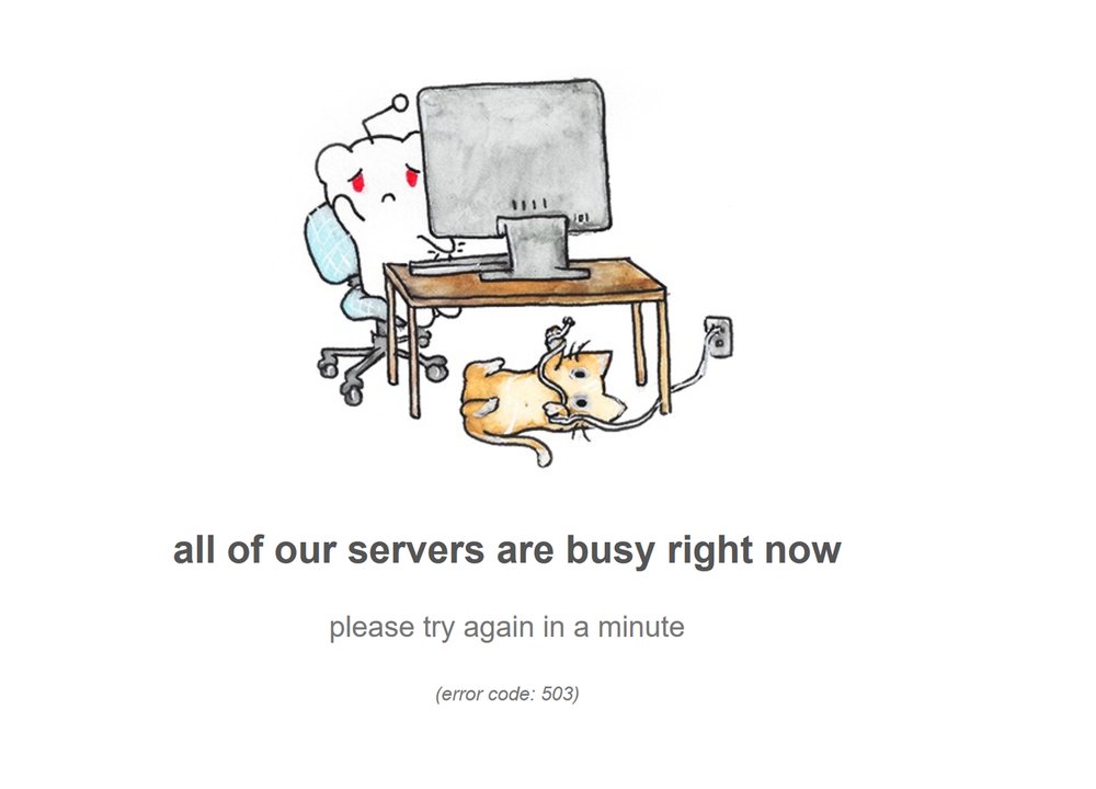 Reddit 503 error