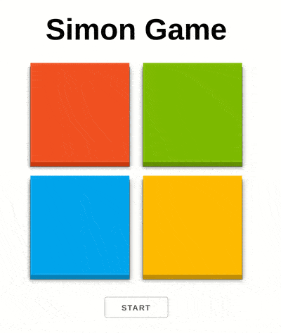 Simon game demo