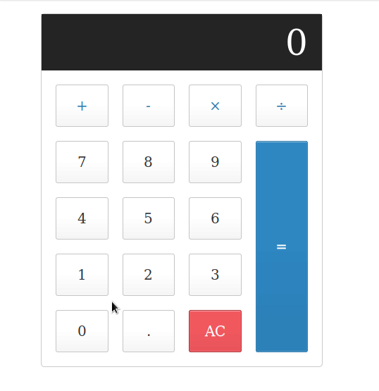 Feedback is displayed to the user when a digit key is clicked