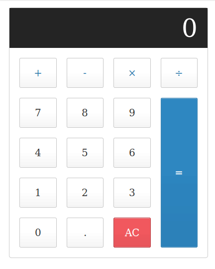 Calculator showing the result of 5 * 20 - 14