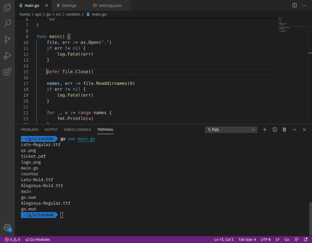 VSCode screenshot