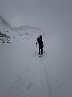 Vedretta del Mandrone - Salendo verso il rifugio Lobbia