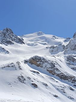 Ghiacciaio del Cedec e cima del Monte Cevedale