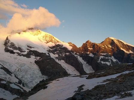 La Biancograt al Piz Bernina