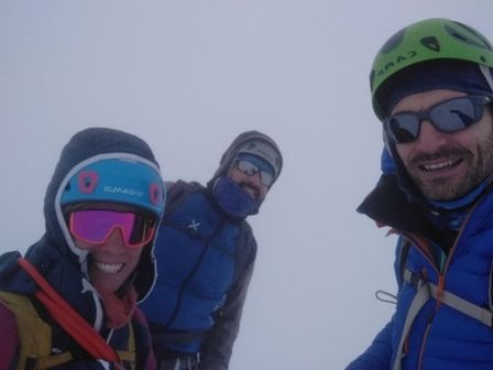 In cima al Piz Palü