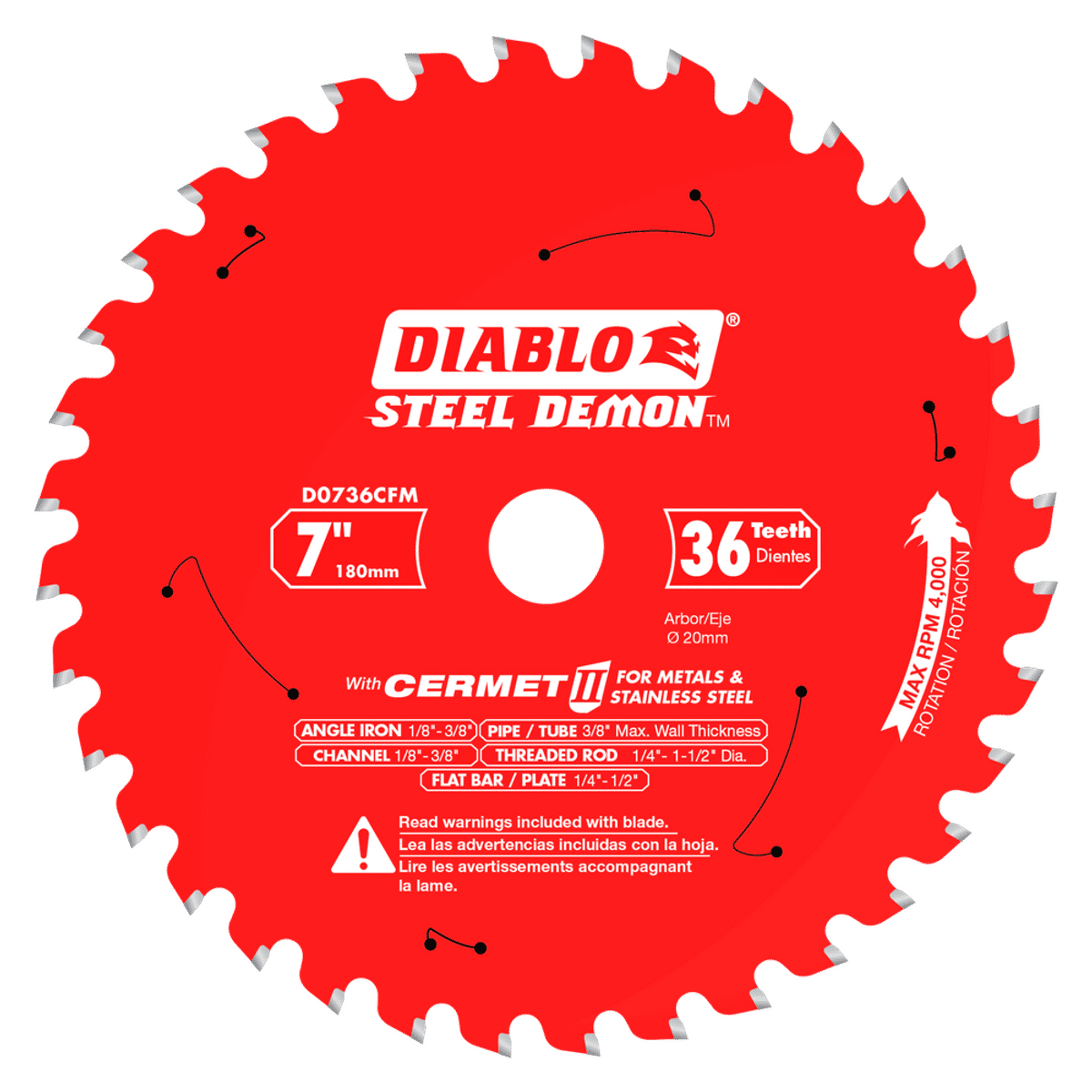 D0736CFM | Circular Saw Blades | Metal Cutting | Thick Metal D0736CFM | Circular Saw Blades | Metal Cutting | Thick Metal