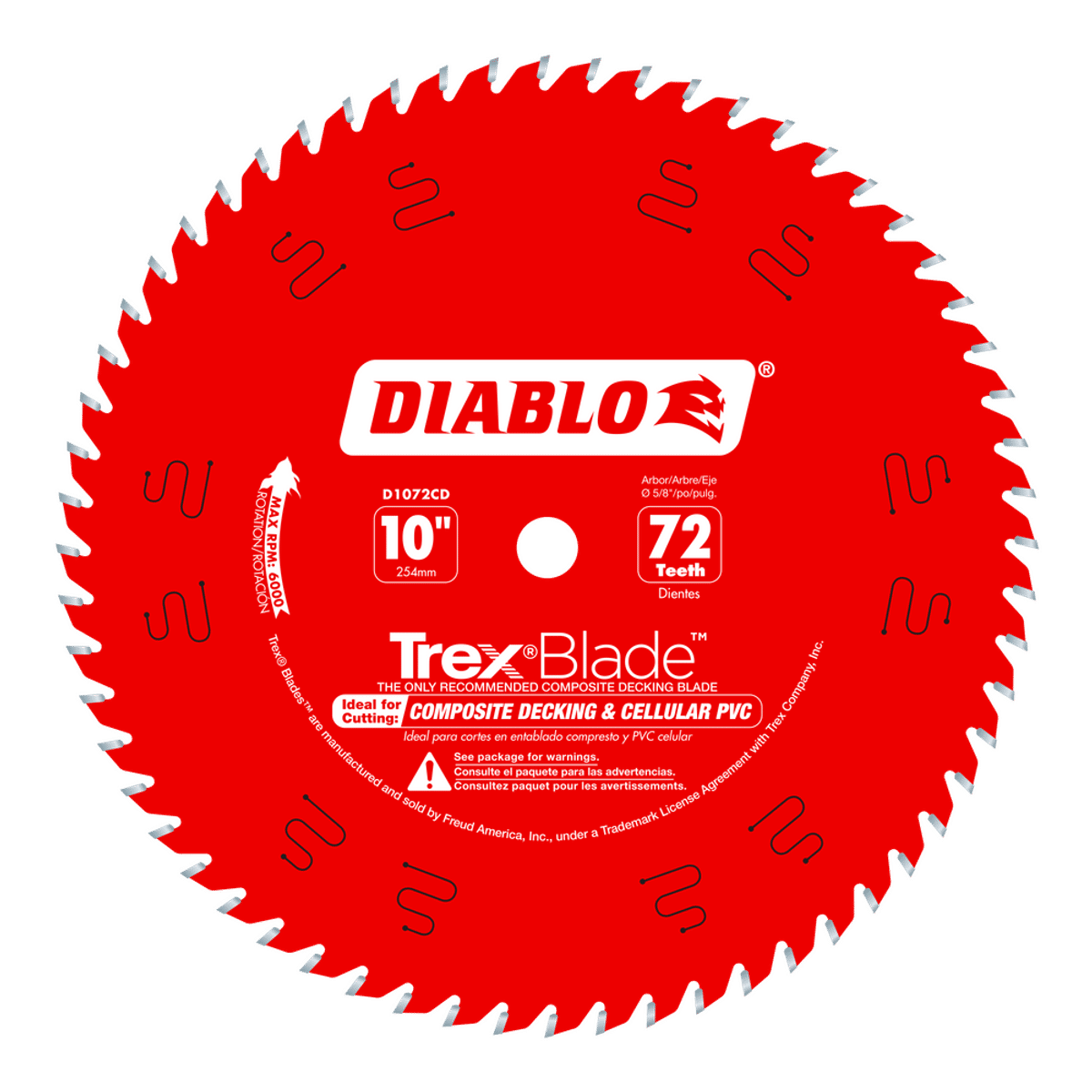 シータモルトDREAM バトライ刃 D1072CD | Circular Saw Blades | Specialty | Composite-Plastics