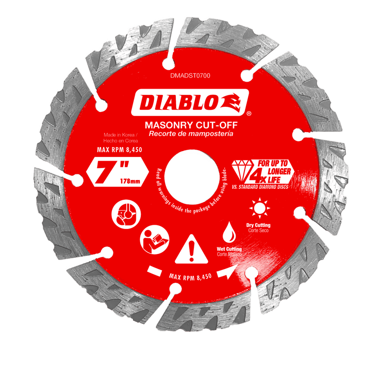 DMADST0700 | Diamond Blades | Segmented Turbo