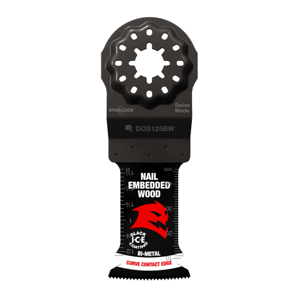DOS125BW | Oscillating Multi-Tool Blades | Nail-Embedded Wood | Bi