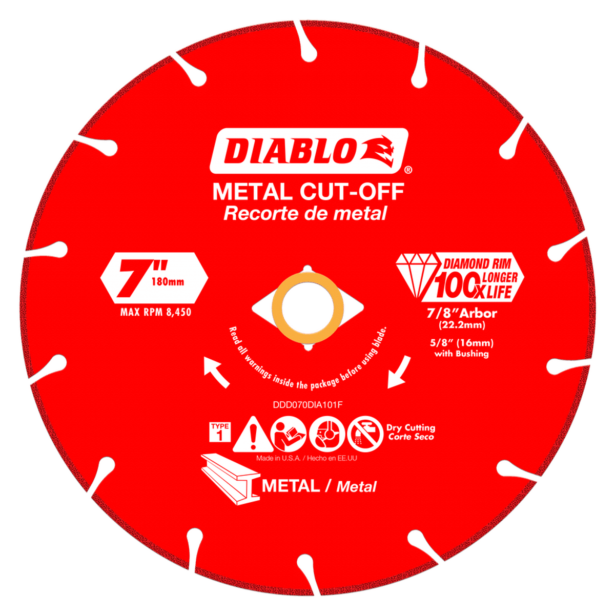 DDD070DIA101F | Cutting & Grinding | Metal Cutting | Diamond