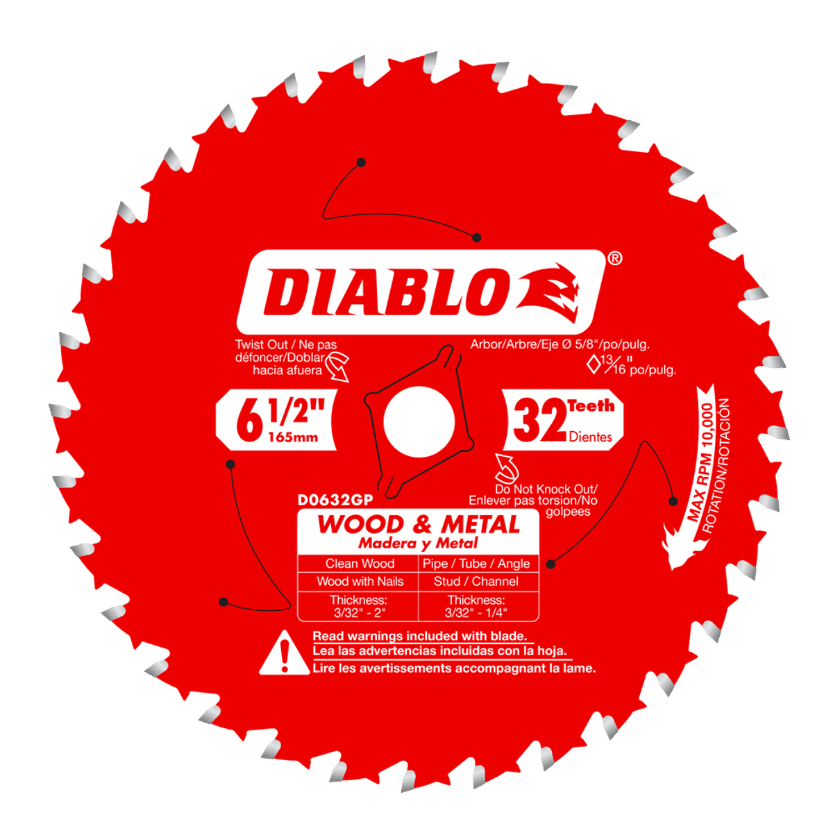 D0632GPA | Circular Saw Blades | Wood & Metal Cutting | Wood & Metal