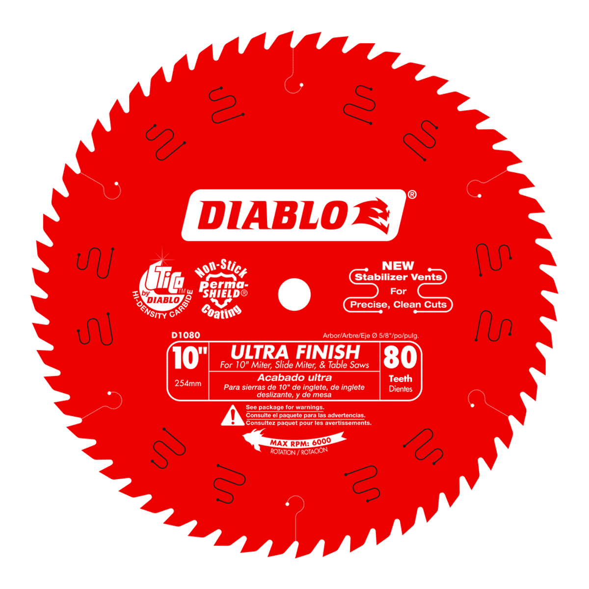D1080X | Circular Saw Blades | Wood Cutting | Ultra Finish