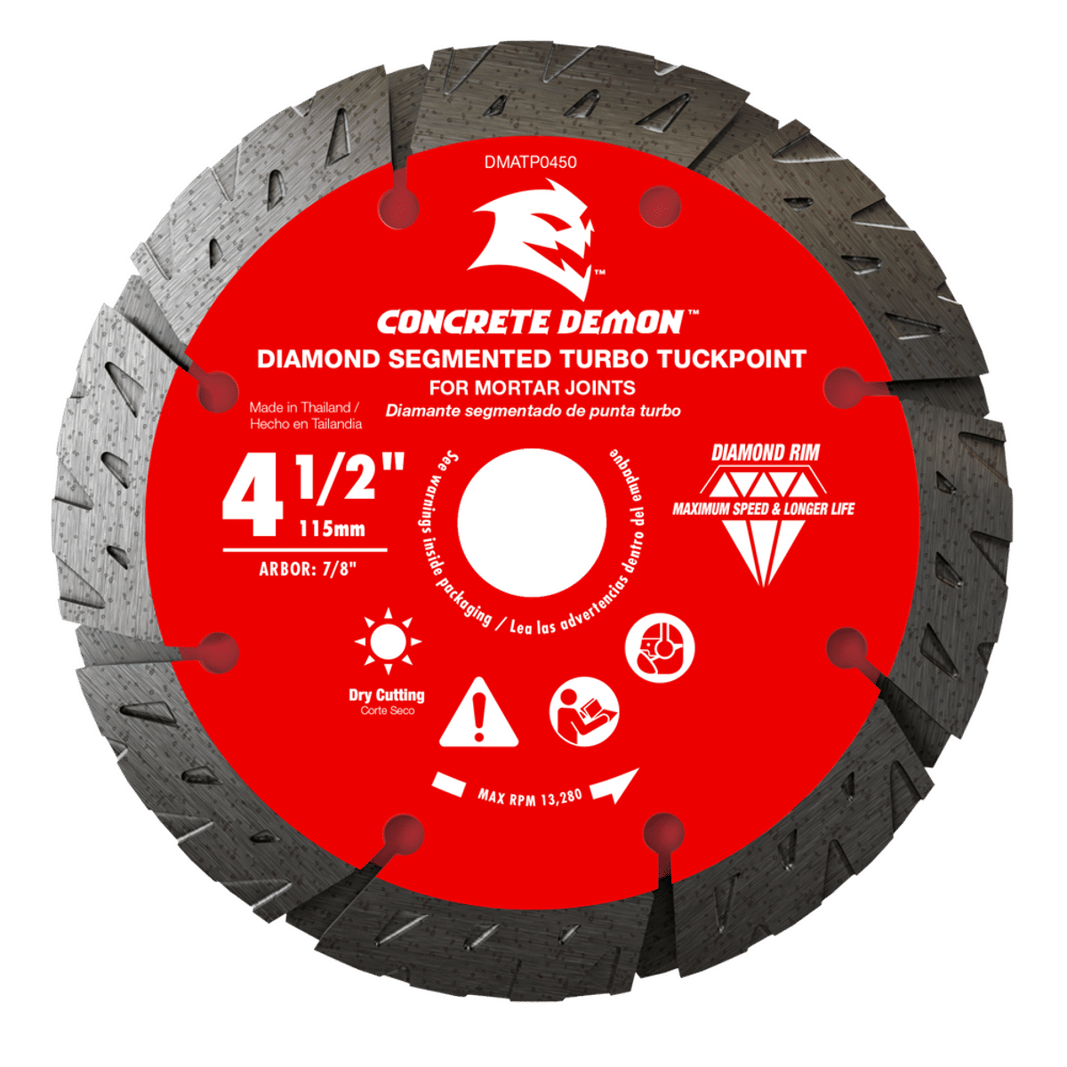 4.5 Inch Diamond Tuck Point Blade 4PK - Concrete Brick Block Mortar - PT Diamond - View #2