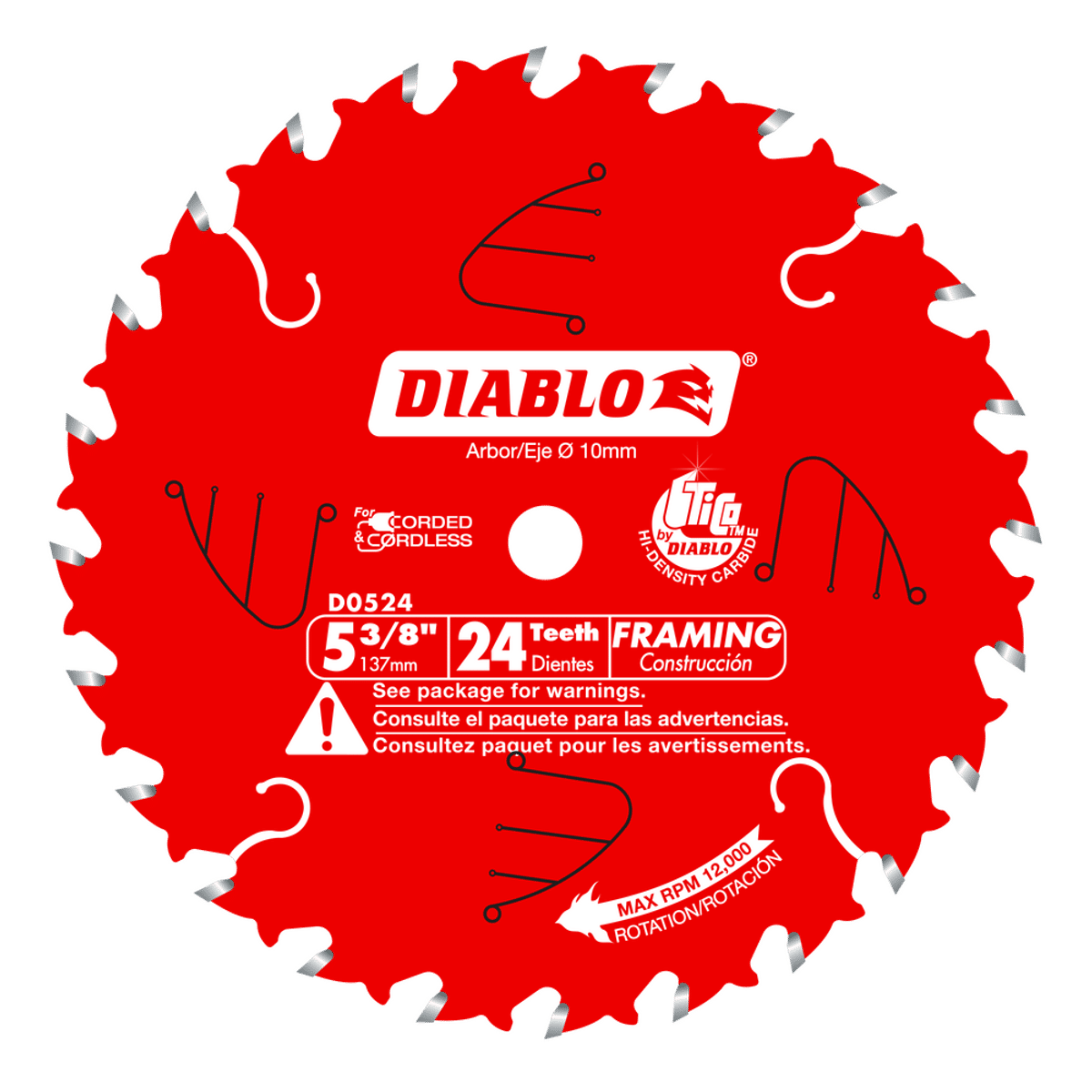 LOST LOST『DIABLO-X』5’9”x 20.00”x 2.53” D0524X | Circular Saw Blades | Wood Cutting | Framing