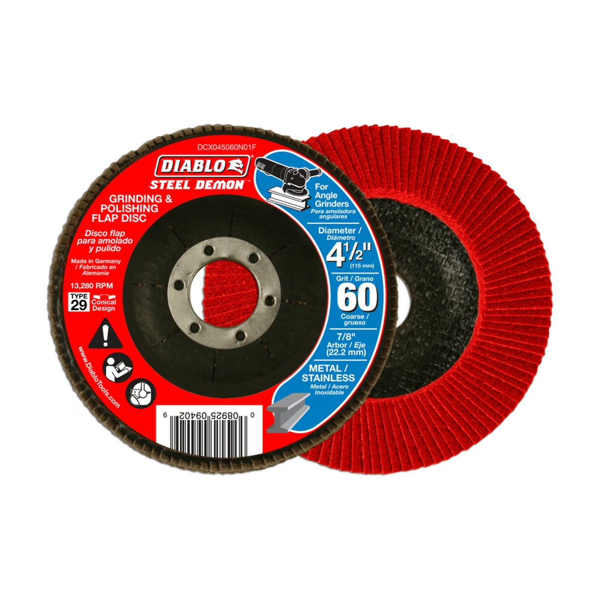 DCX045060N01F | Flap Discs | 4-1/2 DCX045060N01F | Flap Discs | 4-1/2