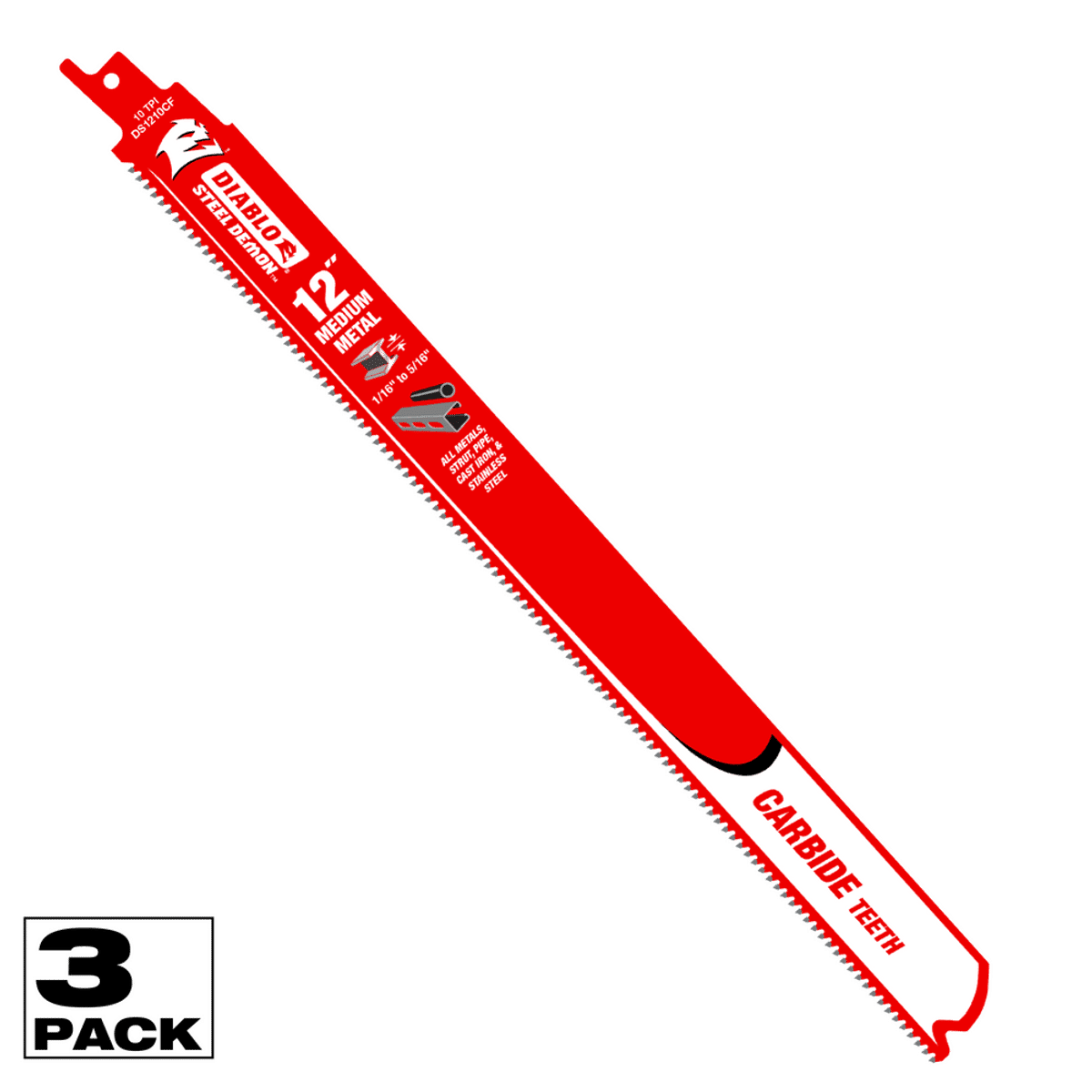 DS1210CF3 | Reciprocating Blades | Medium Metal | Carbide