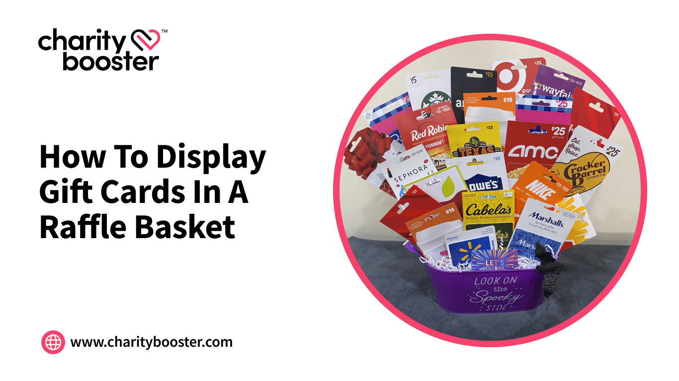 How to Display Gift Cards in a Raffle Basket