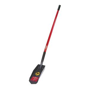 Bully Tools 14-Gauge 4" Box Style Trench Shovel with Fiberglass Long Handle