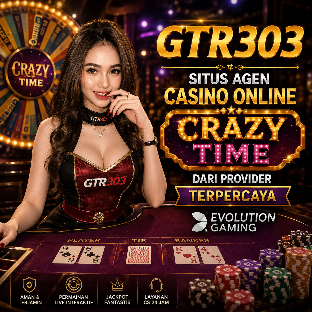 GTR303 # Situs Agen Casino Online Crazy Time Dari Provider Terpercaya Evolution Gaming
