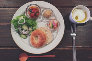 土曜日限定ベーグルサンドセット