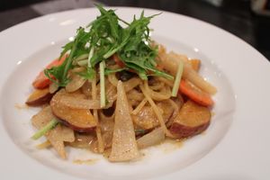 味噌のオーガニック豆乳のクリームパスタ