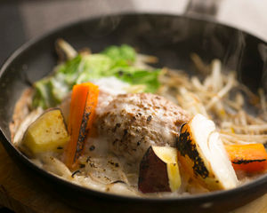 ハンバーグ～米粉のホワイトソース～