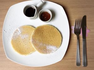 シンプルな米粉のパンケーキ