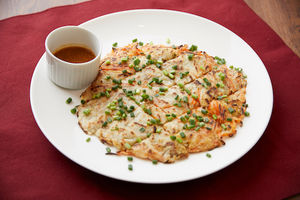 米粉も使った根菜のチヂミ