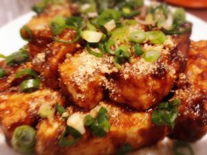 厚揚げみそだれ丼