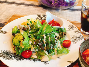 organic vegetables  plate set