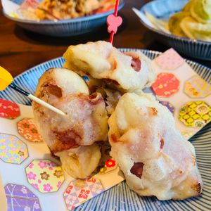 蓮根と明太子のグルテンフリー天ぷら